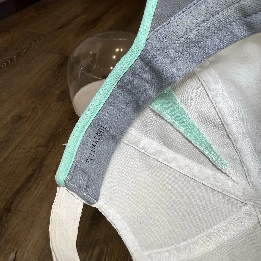 Adidas Hat Womens Cap White Teal Mint‎ Tiffany Tennis Pickleall Golf Adjustable